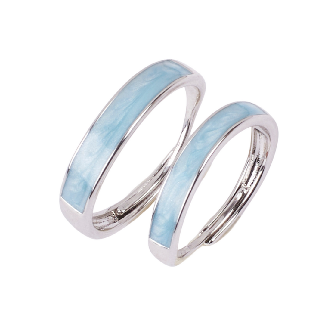 Rimba Silver Couple's Rings - Salty Accessories