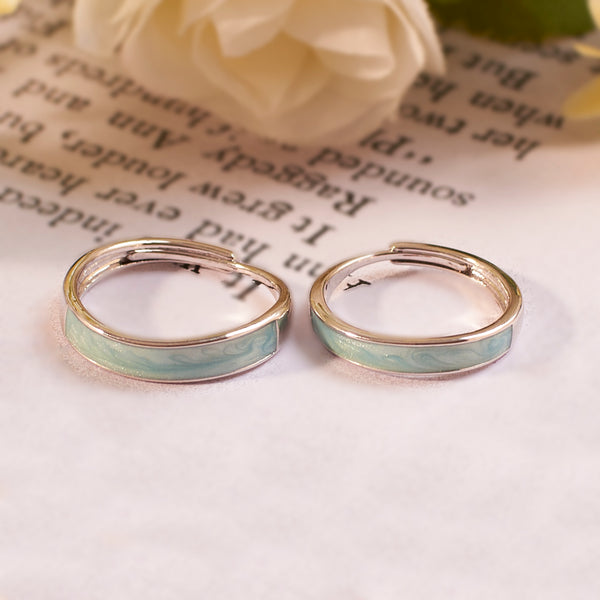 Rimba Silver Couple's Rings