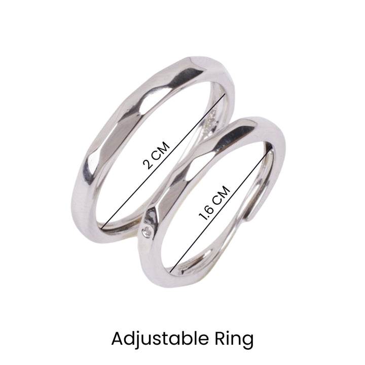 Sofie Silver Couple's Rings - Salty Accessories