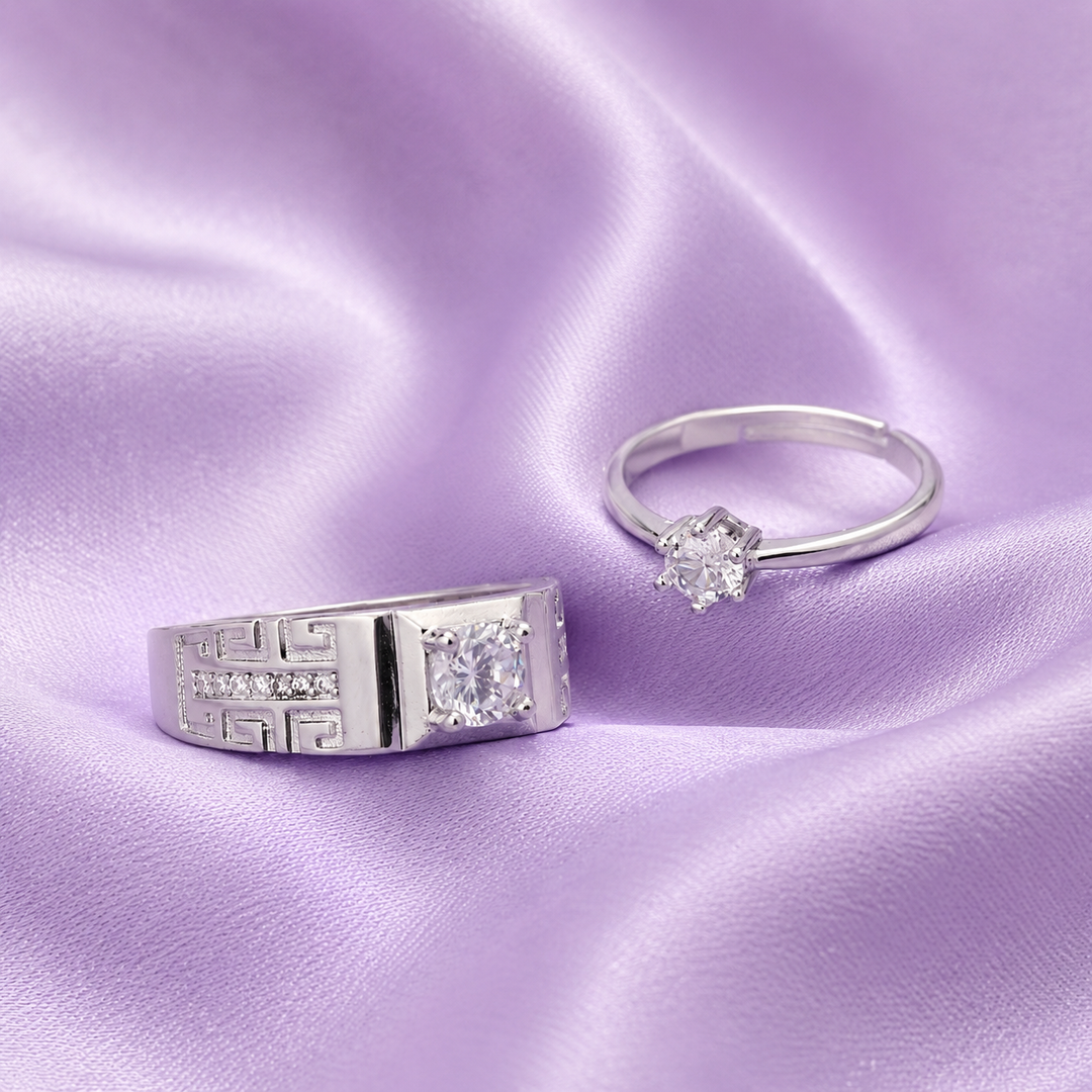 Unity Solitaire Couple ring