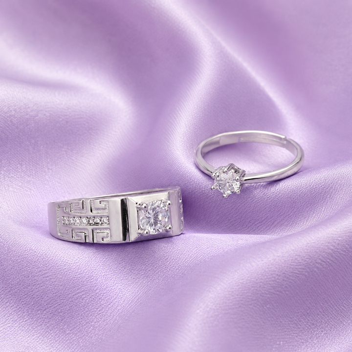 Unity Solitaire Couple ring