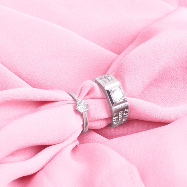 Unity Solitaire Couple ring With Valentine Box