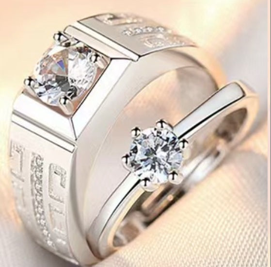 Unity Solitaire Couple ring
