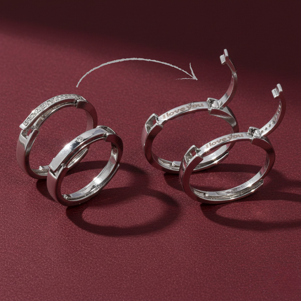 ILY Coded Couple Ring