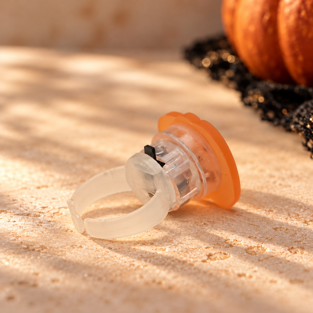 Grinny Pumpkin and Spooky Boo Ring Set