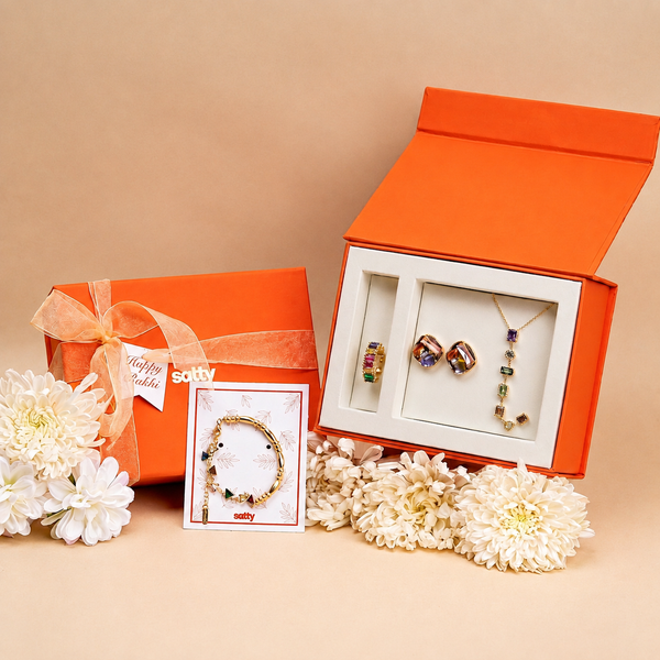 Luxury Signature Sparkle Rakhi Gift Box for Sister