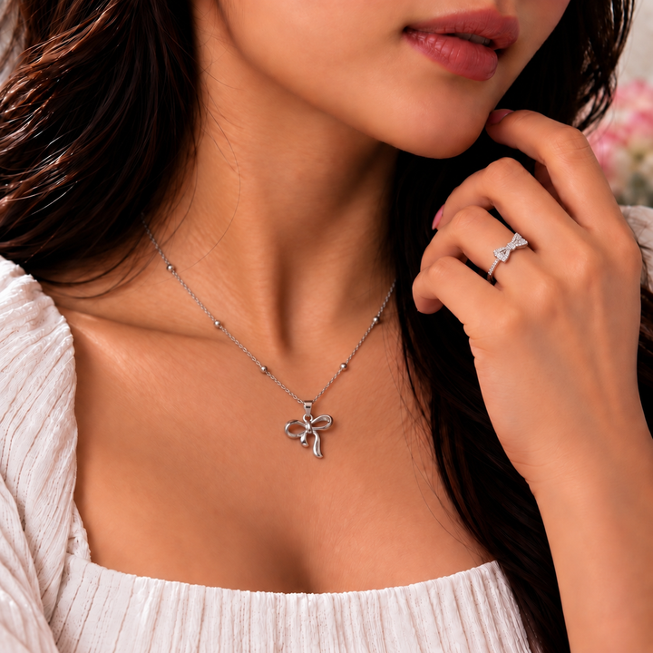 Groovy Thing Ring And Necklace Set