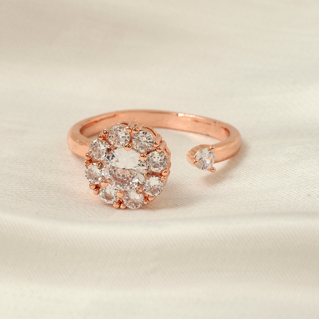 Rue Spinner Ring - Rose Gold