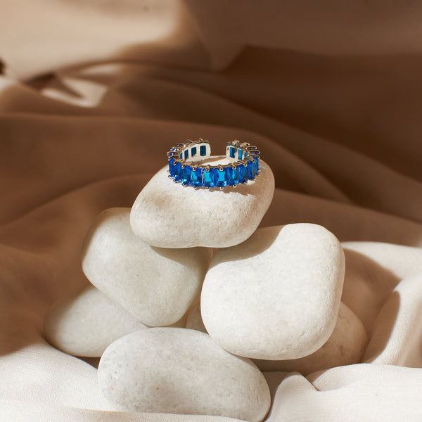 Dark Blue Tennis Ring