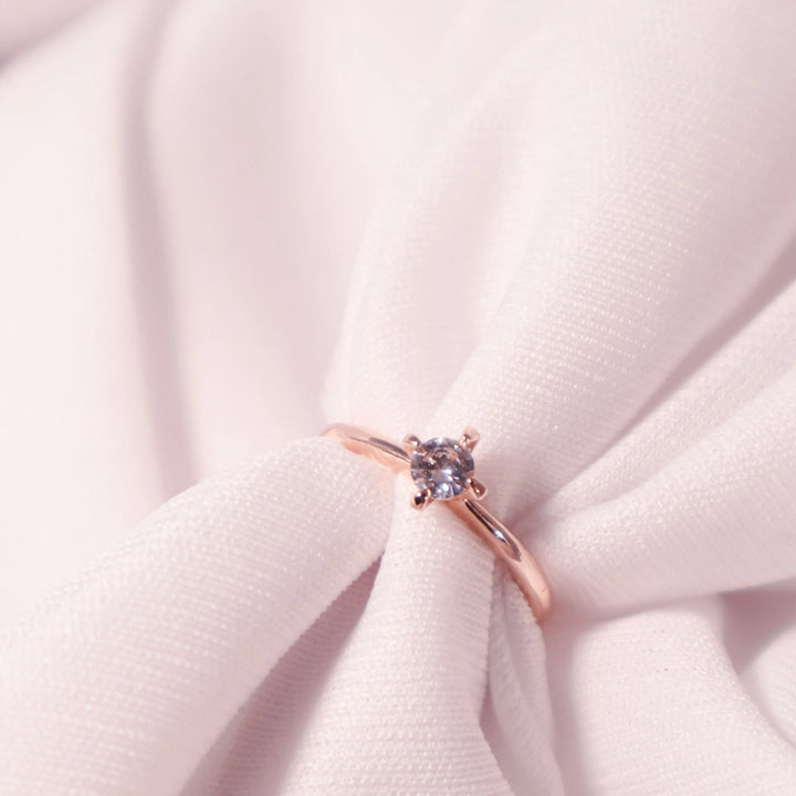 Splendid crystal rose-gold ring - Salty Accessories
