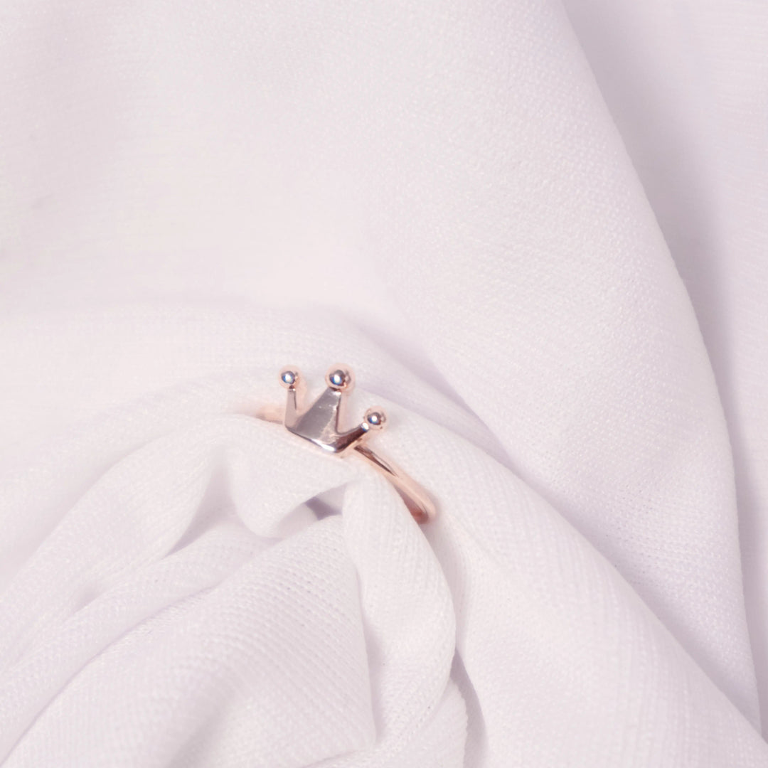 Head crest rose-gold ring - Salty Accessories
