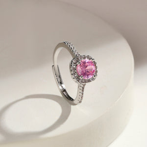 Radiant Cushion Cut Engagement Ring - Pink