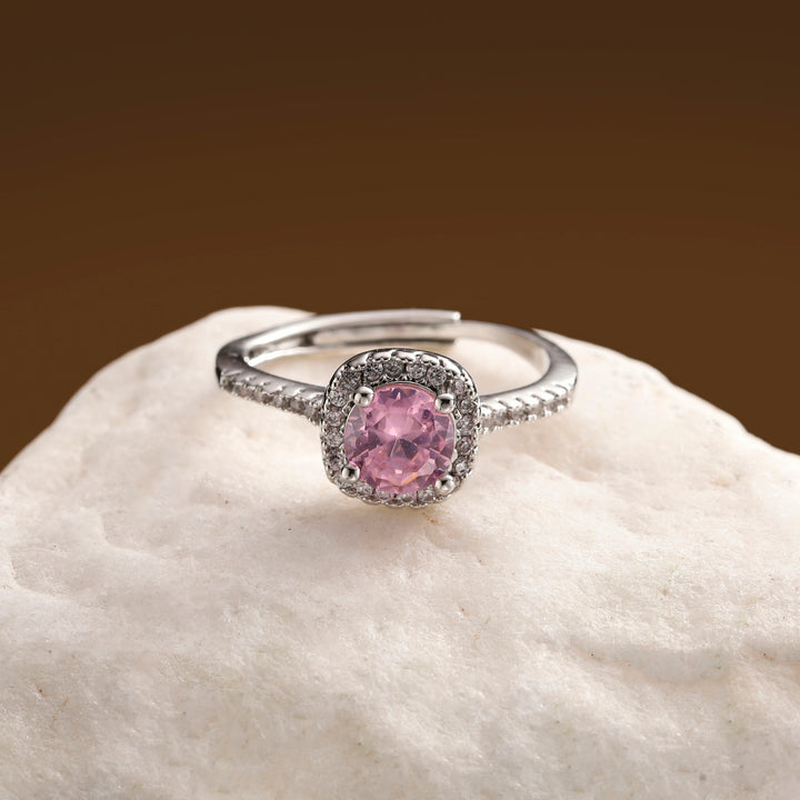 Radiant Cushion Cut Engagement Ring - Pink