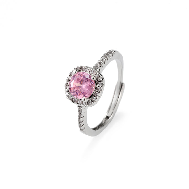 Radiant Cushion Cut Engagement Ring - Pink