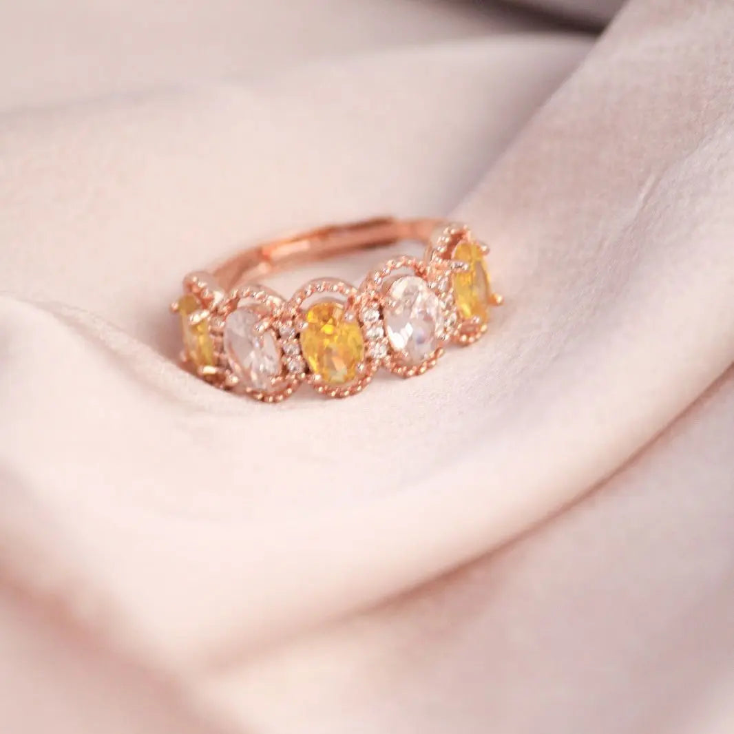 Amber Statement Ring - Salty Accessories