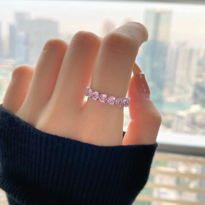 Charming Tennis Ring