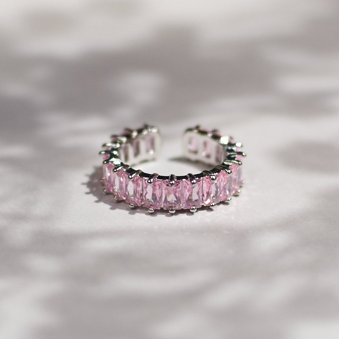 Rosy Tennis Ring - Salty Accessories