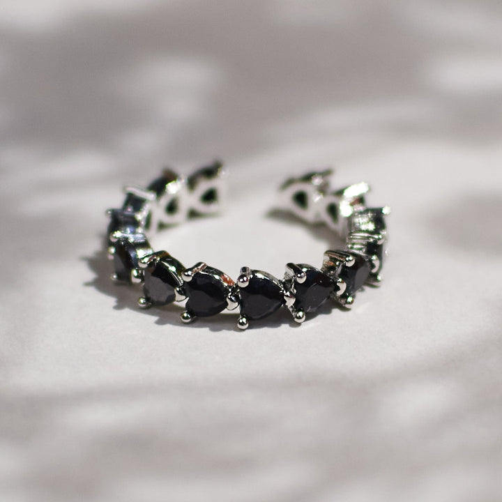 Ebony Black Tennis Ring - Salty Accessories