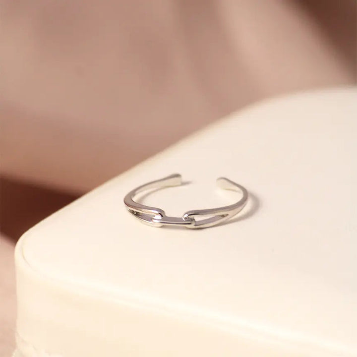 Paper Link Band -Silver - Salty Accessories