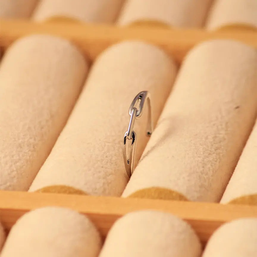 Paper Link Band -Silver - Salty Accessories