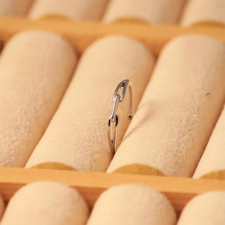 Paper Link Band -Silver - Salty Accessories
