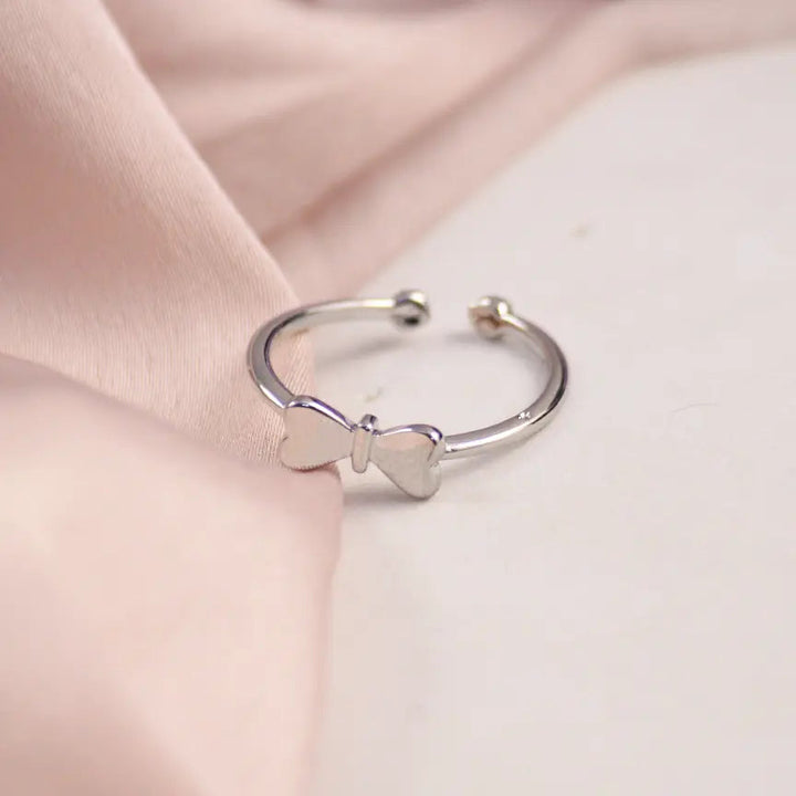 Minimal Bow Silver Band - Salty Accessories