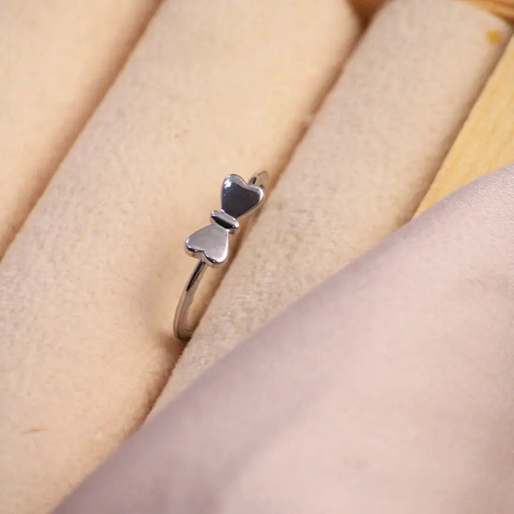 Minimal Bow Silver Band - Salty Accessories