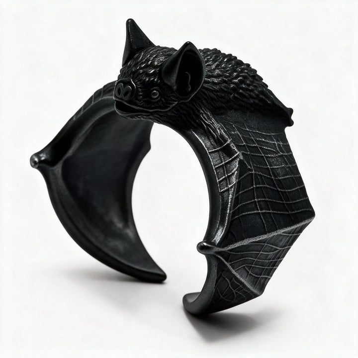Spooky Bat Black Ring