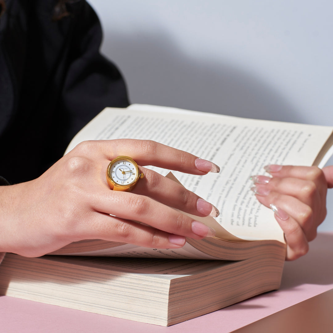 Girl Boss Salty Watch Ring - Gold