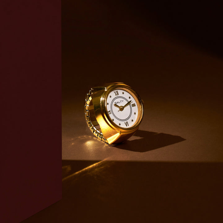 Girl Boss Salty Watch Ring - Gold