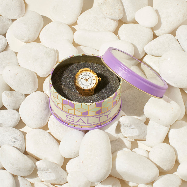 Girl Boss Salty Watch Ring - Gold