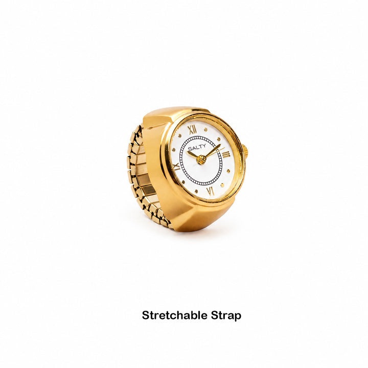 Girl Boss Salty Watch Ring - Gold