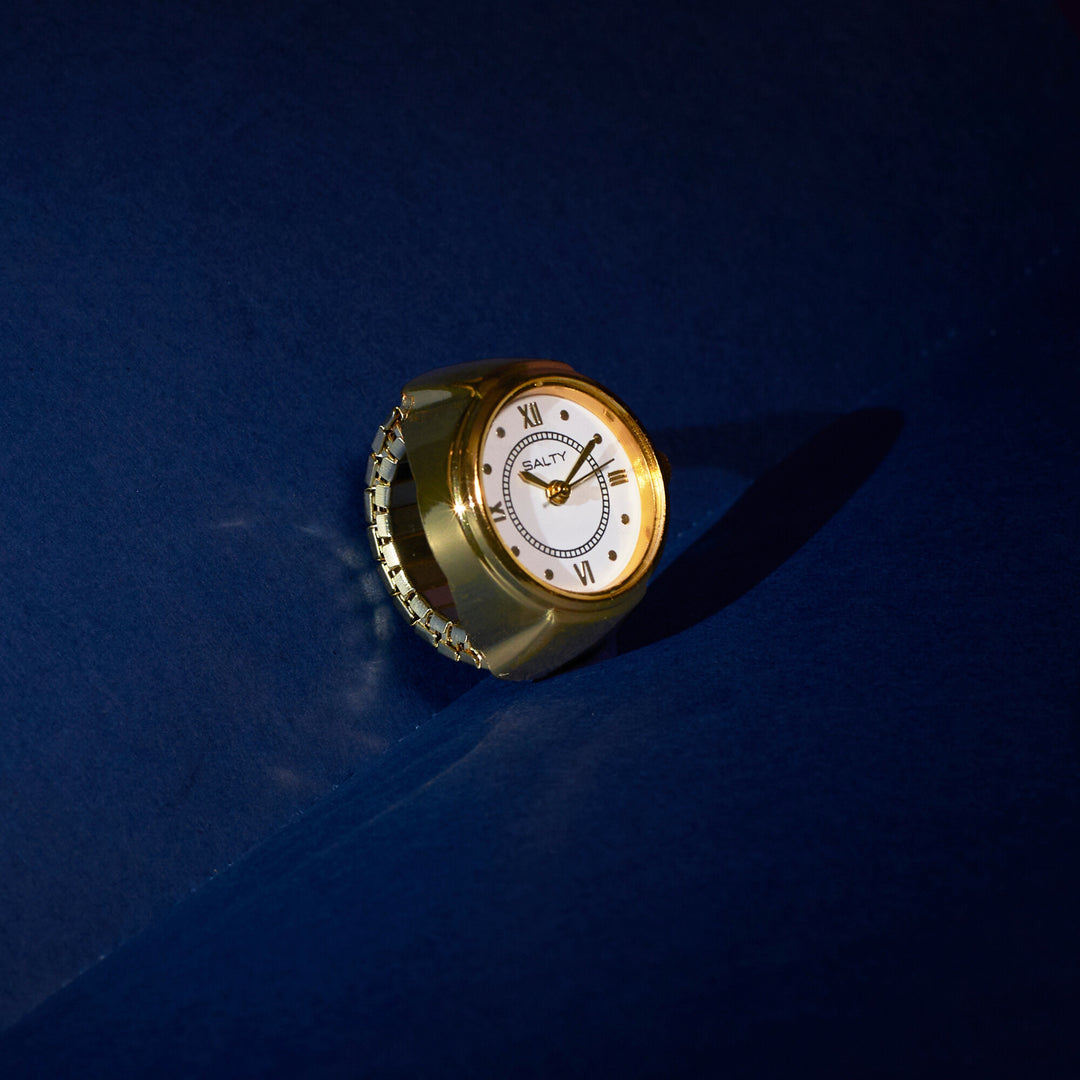 Girl Boss Salty Watch Ring - Gold