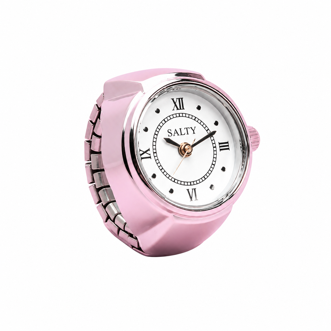 Girl Boss Salty Watch Ring - Silver