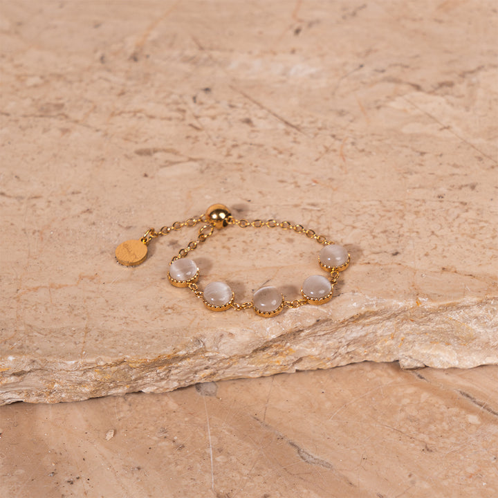 Opalescent Chain Ring
