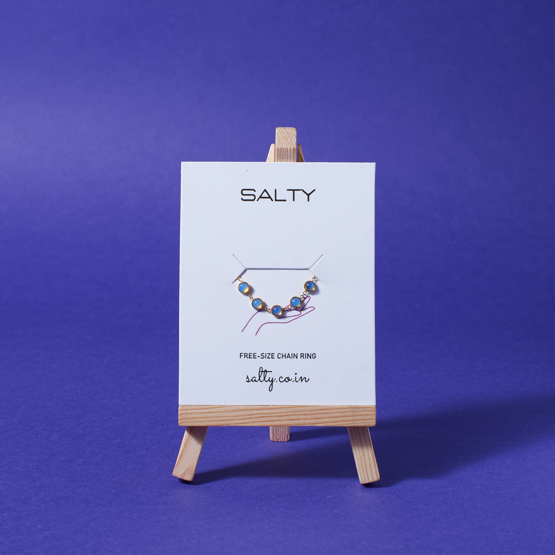 Opalescent Chain Ring - Salty Accessories
