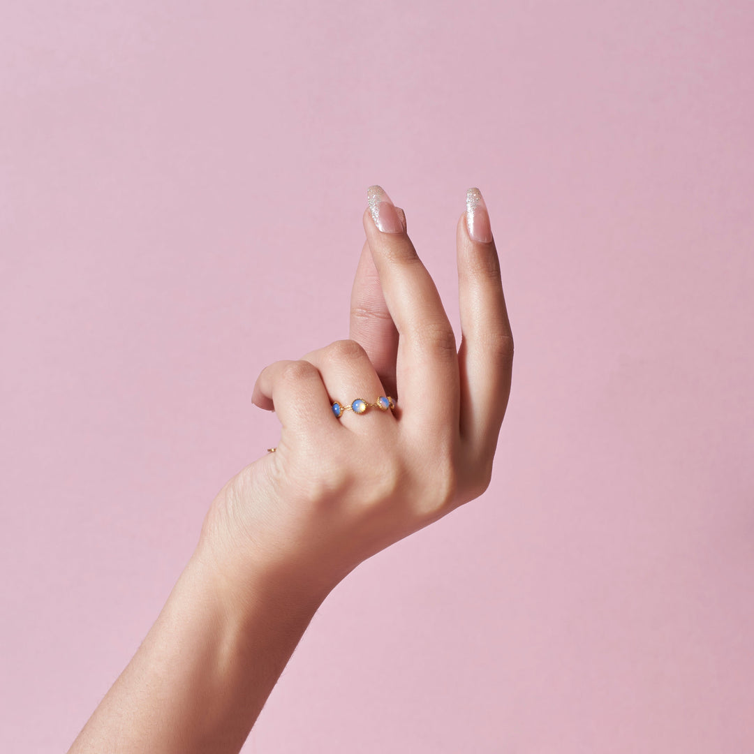 Opalescent Chain Ring - Salty Accessories