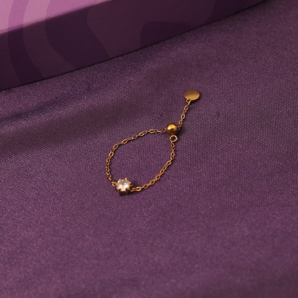 Champagne Self-Love Chain Ring