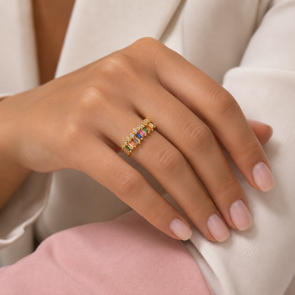 Gemstone Fusion Ring