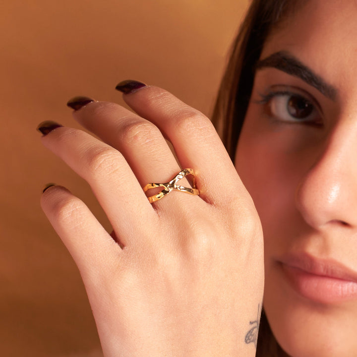 Golden Titaness Ring - Salty Accessories