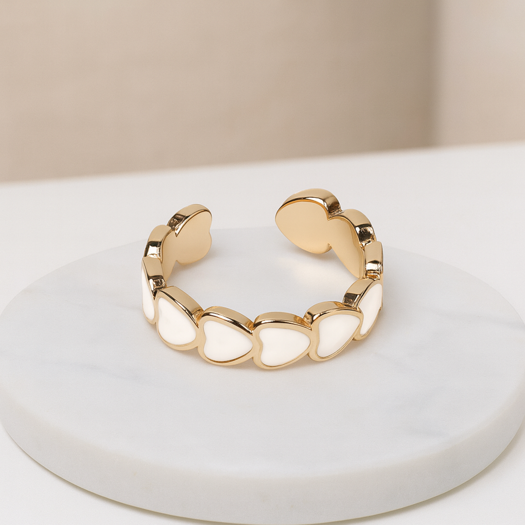 Resin Bracelet and Heart Ring combo