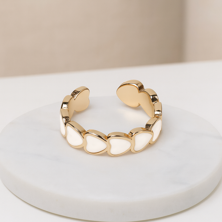 Resin Bracelet and Heart Ring combo