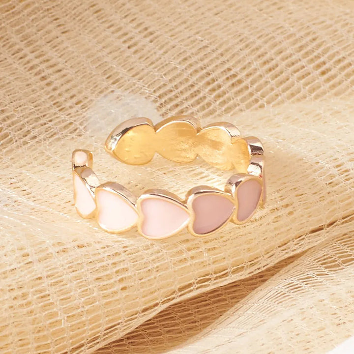 Mocha Me Hearts Ring | Salty