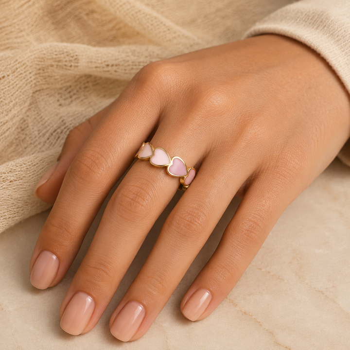 Mocha Me Hearts Ring