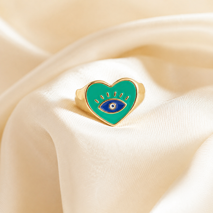 Bella Evil Eye Love Ring`