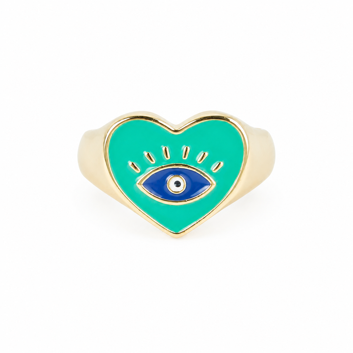 Bella Evil Eye Love Ring`