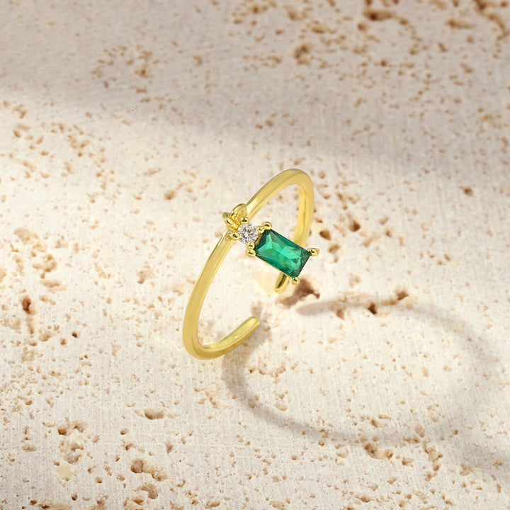 Emerald Tassel Ring - Salty Accessories