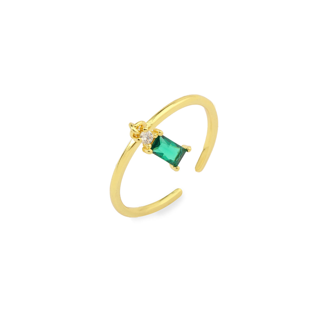 Emerald Tassel Ring - Salty Accessories