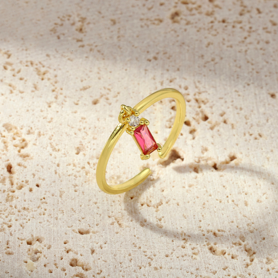 Ruby Tassel Ring - Salty Accessories