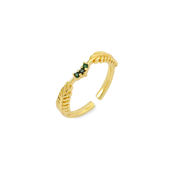 The Crown Ring - Emerald - Salty Accessories